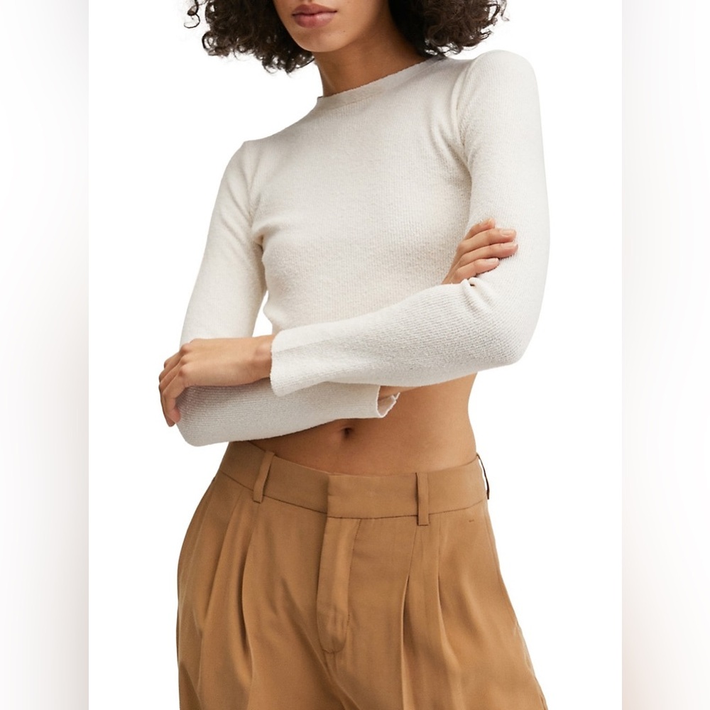 Mango Wide Leg Pleated Trousers - Picture 4 of 11